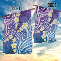 Plumeria With Galaxy Polynesian Tattoo Pattern Garden Flag LT05 - Polynesian Pride