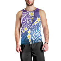 Plumeria With Galaxy Polynesian Tattoo Pattern Men Tank Top LT05 - Polynesian Pride