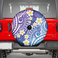 Plumeria With Galaxy Polynesian Tattoo Pattern Spare Tire Cover LT05 - Polynesian Pride