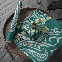 Plumeria With Teal Polynesian Tattoo Pattern Wrapping Paper LT05 - Polynesian Pride