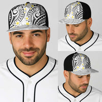 Plumeria With White Polynesian Tattoo Pattern Baseball Net Cap LT05 - Polynesian Pride