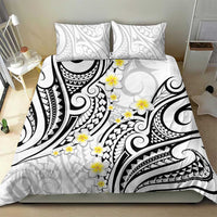 Plumeria With White Polynesian Tattoo Pattern Bedding Set LT05 - Polynesian Pride