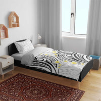 Plumeria With White Polynesian Tattoo Pattern Bedding Set LT05 - Polynesian Pride