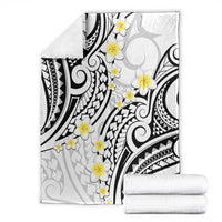 Plumeria With White Polynesian Tattoo Pattern Blanket LT05 - Polynesian Pride