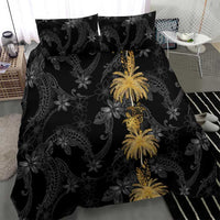 Hawaiian Honu And Surfboards Bedding Set Gold Style - Polynesian Pride