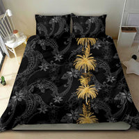 Hawaiian Honu And Surfboards Bedding Set Gold Style - Polynesian Pride