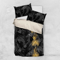 Hawaiian Honu And Surfboards Bedding Set Gold Style - Polynesian Pride