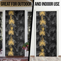 Hawaiian Honu And Surfboards Door Cover Gold Style - Polynesian Pride