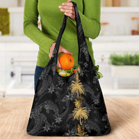Hawaiian Honu And Surfboards Grocery Bag Gold Style LT05 - Polynesian Pride