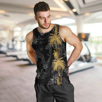 Hawaiian Honu And Surfboards Men Tank Top Gold Style LT05 Gold - Polynesian Pride