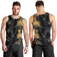 Hawaiian Honu And Surfboards Men Tank Top Gold Style LT05 - Polynesian Pride