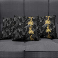 Hawaiian Honu And Surfboards Pillow Cover Gold Style - Polynesian Pride