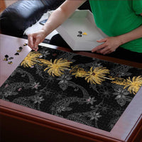 Hawaiian Honu And Surfboards Puzzle Gold Style - Polynesian Pride