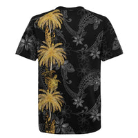 Hawaiian Honu And Surfboards Rugby Jersey Gold Style LT05 - Polynesian Pride