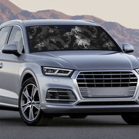 Hawaiian Honu And Surfboards Auto Sun Shade Silver Style - Polynesian Pride