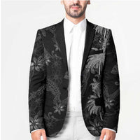 Hawaiian Honu And Surfboards Blazer Silver Style - Polynesian Pride