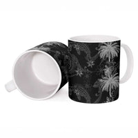 Hawaiian Honu And Surfboards Ceramic Mug Silver Style - Polynesian Pride