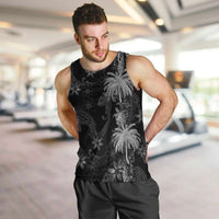 Hawaiian Honu And Surfboards Men Tank Top Silver Style LT05 Silver - Polynesian Pride