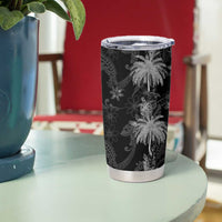 Hawaiian Honu And Surfboards Tumbler Cup Silver Style - Polynesian Pride