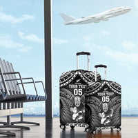 Custom New Zealand Maori Tiki Rugby Luggage Cover Go Aotearoa Maori Pattern