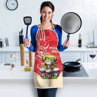 Puerto Rico Apron Coqui Frog With Polynesian Pattern LT05 - Polynesian Pride