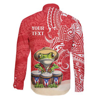 Personalized Puerto Rico Family Matching Puletasi and Hawaiian Shirt Coqui Frog With Polynesian Pattern LT05 - Polynesian Pride