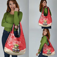 Puerto Rico Grocery Bag Coqui Frog With Polynesian Pattern LT05 - Polynesian Pride