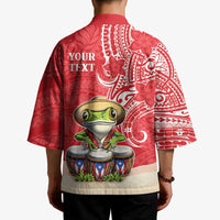 Personalized Puerto Rico Kimono Coqui Frog With Polynesian Pattern - Polynesian Pride