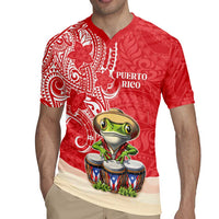 Personalized Puerto Rico Rugby Jersey Coqui Frog With Polynesian Pattern LT05 - Polynesian Pride