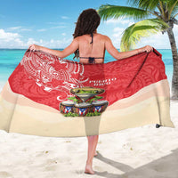 Puerto Rico Sarong Coqui Frog With Polynesian Pattern - Polynesian Pride
