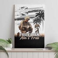 Hawaii Veterans Day Canvas Wall Art Honor The Fallen Flag Grunge Style LT05 - Polynesian Pride
