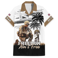 Hawaii Veterans Day Hawaiian Shirt Honor The Fallen Flag Grunge Style LT05 White - Polynesian Pride