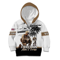 Hawaii Veterans Day Kid Hoodie Honor The Fallen Flag Grunge Style