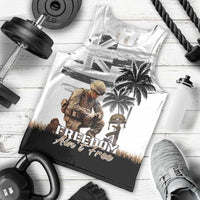 Hawaii Veterans Day Men Tank Top Honor The Fallen Flag Grunge Style LT05 - Polynesian Pride