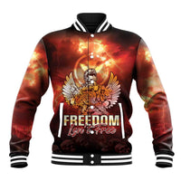Hawaii Veterans Day Baseball Jacket May We Never Forget Freedom Isn't Free LT05 Unisex Red - Polynesian Pride