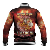 Hawaii Veterans Day Baseball Jacket May We Never Forget Freedom Isn't Free LT05 - Polynesian Pride