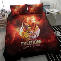 Hawaii Veterans Day Bedding Set May We Never Forget Freedom Isn't Free LT05 - Polynesian Pride