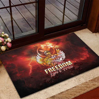Hawaii Veterans Day Rubber Doormat May We Never Forget Freedom Isn't Free LT05 - Polynesian Pride