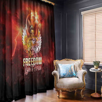 Hawaii Veterans Day Window Curtain May We Never Forget Freedom Isn't Free LT05 - Polynesian Pride