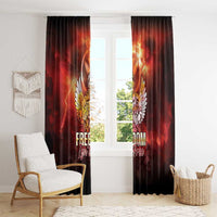 Hawaii Veterans Day Window Curtain May We Never Forget Freedom Isn't Free LT05 - Polynesian Pride