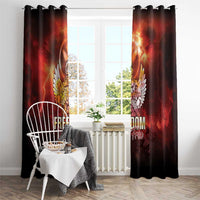 Hawaii Veterans Day Window Curtain May We Never Forget Freedom Isn't Free LT05 - Polynesian Pride
