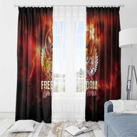 Hawaii Veterans Day Window Curtain May We Never Forget Freedom Isn't Free LT05 - Polynesian Pride