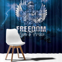 Federated States of Micronesia Veterans Day Window Curtain May We Never Forget Freedom Isn't Free