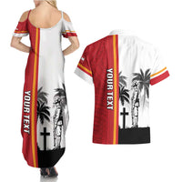 French Polynesia Armistice Day Couples Matching Summer Maxi Dress and Hawaiian Shirt Lest We Forget Flag Style LT05 - Polynesian Pride