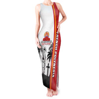 French Polynesia Armistice Day Tank Maxi Dress Lest We Forget Flag Style LT05 Women Red - Polynesian Pride