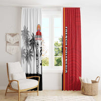 French Polynesia Armistice Day Window Curtain Lest We Forget Flag Style LT05 - Polynesian Pride