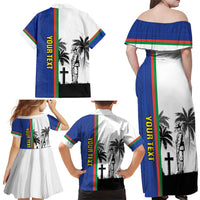 New Caledonia Armistice Day Family Matching Off Shoulder Maxi Dress and Hawaiian Shirt Lest We Forget Flag Style