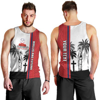 Wallis and Futuna Armistice Day Men Tank Top Lest We Forget Flag Style