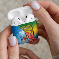 Malampa Fiji Day AirPods Case Tribal Pattern With Tropical Flowers LT05 - Polynesian Pride