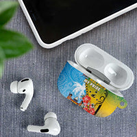 Malampa Fiji Day AirPods Case Tribal Pattern With Tropical Flowers LT05 - Polynesian Pride